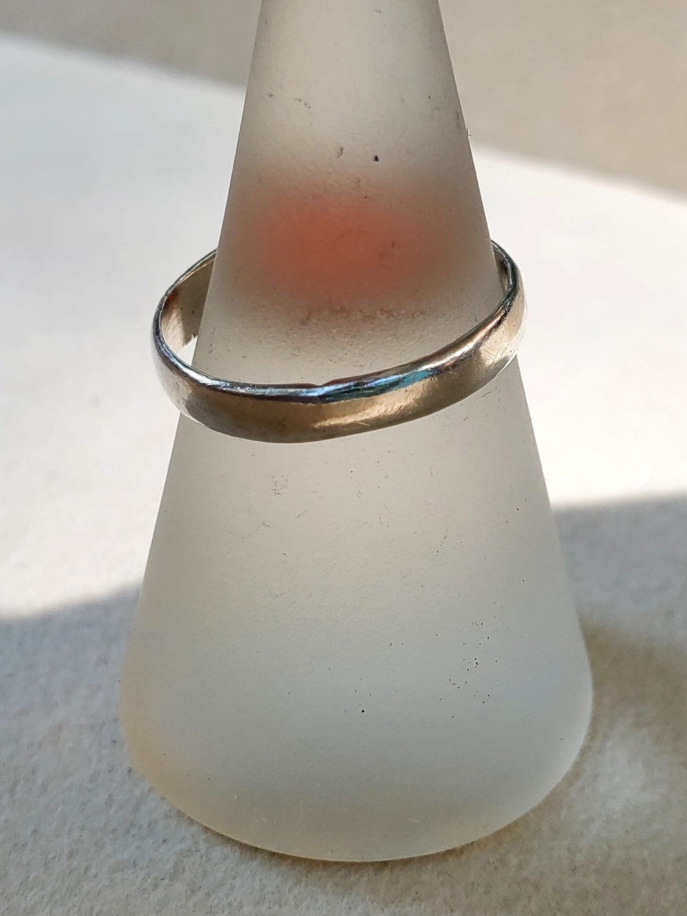 Vintage Sterling Silver Orange Cabochon Ring Size 6.5 Statement Ring - Picture 5 of 13